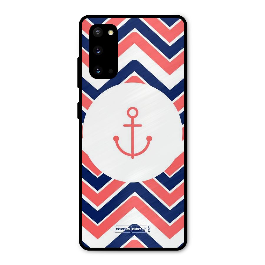 Anchor Zig Zag Metal Back Case for Galaxy S20