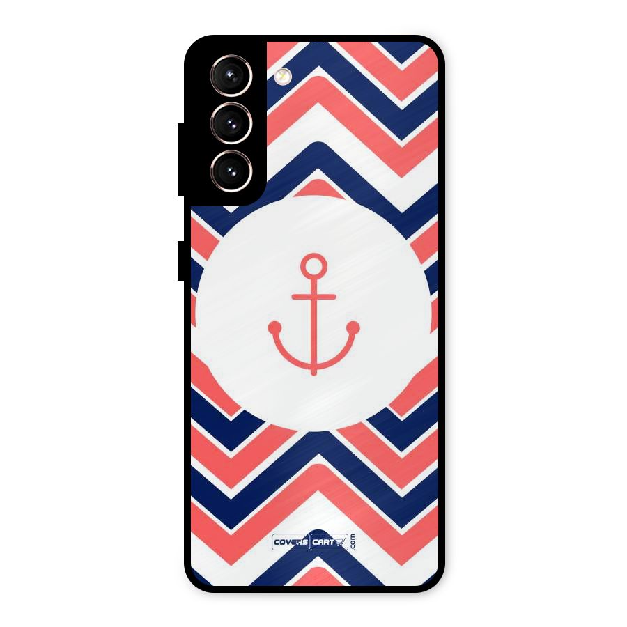 Anchor Zig Zag Metal Back Case for Galaxy S21 5G