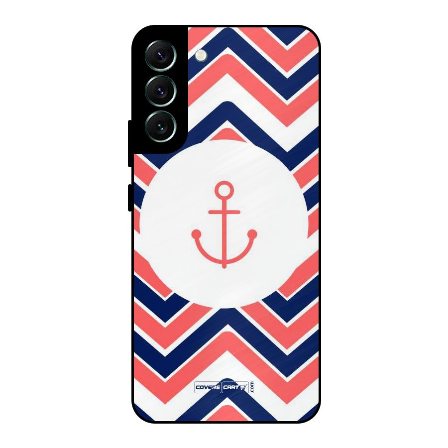 Anchor Zig Zag Metal Back Case for Galaxy S22 Plus 5G
