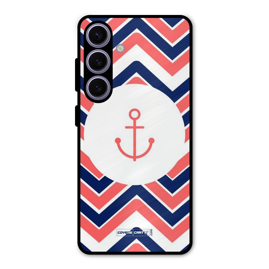 Anchor Zig Zag Metal Back Case for Galaxy S24