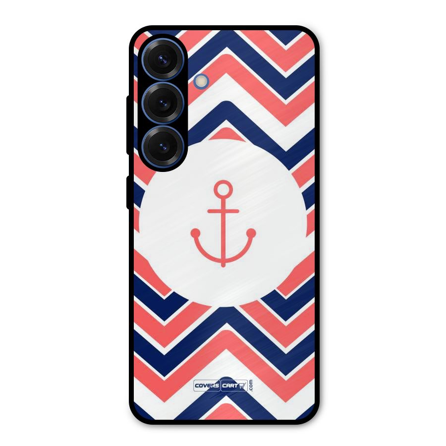 Anchor Zig Zag Metal Back Case for Galaxy S25