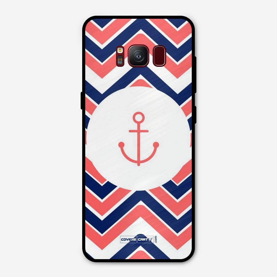 Anchor Zig Zag Metal Back Case for Galaxy S8