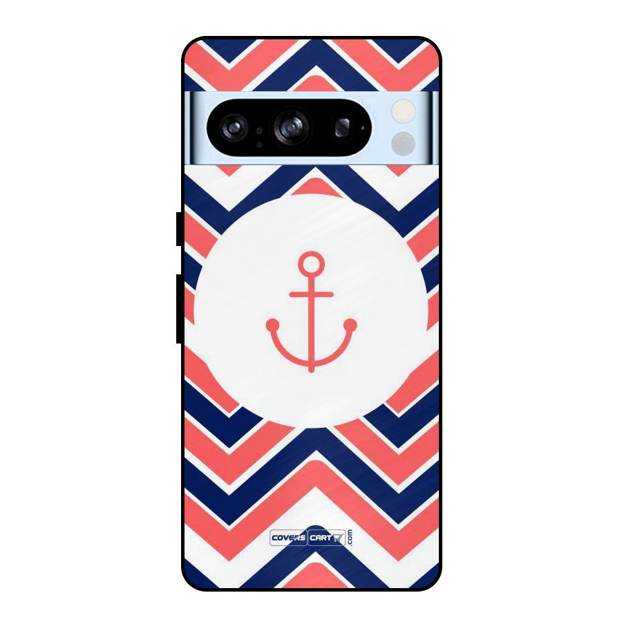 Anchor Zig Zag Metal Back Case for Google Pixel 8 Pro