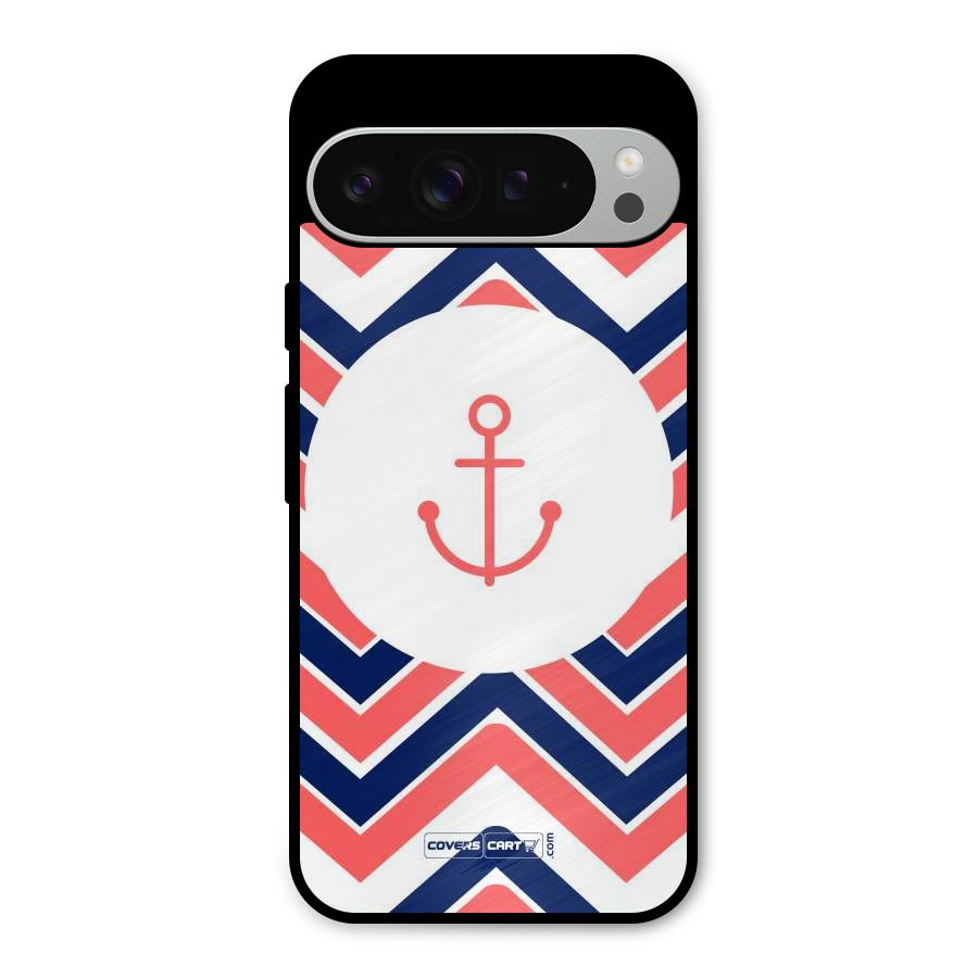 Anchor Zig Zag Metal Back Case for Google Pixel 9 Pro XL
