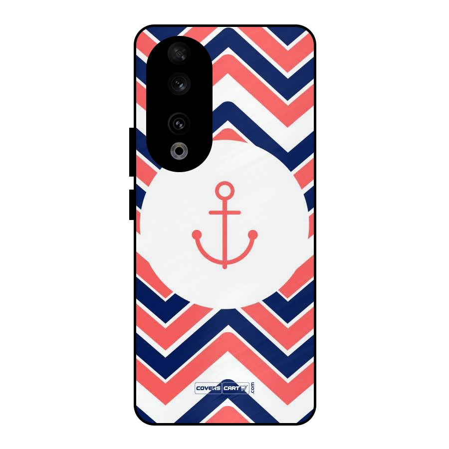 Anchor Zig Zag Metal Back Case for Honor 90