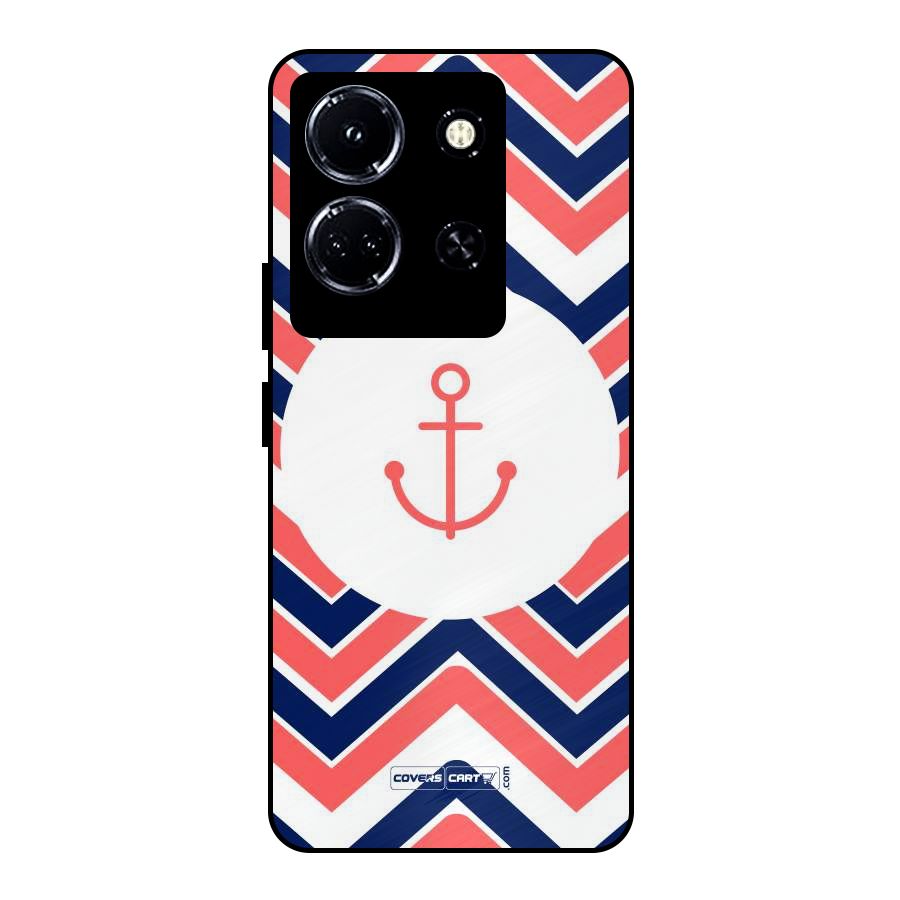 Anchor Zig Zag Metal Back Case for Infinix Note 30 5G