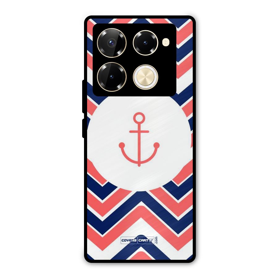 Anchor Zig Zag Metal Back Case for Infinix Note 40 Pro