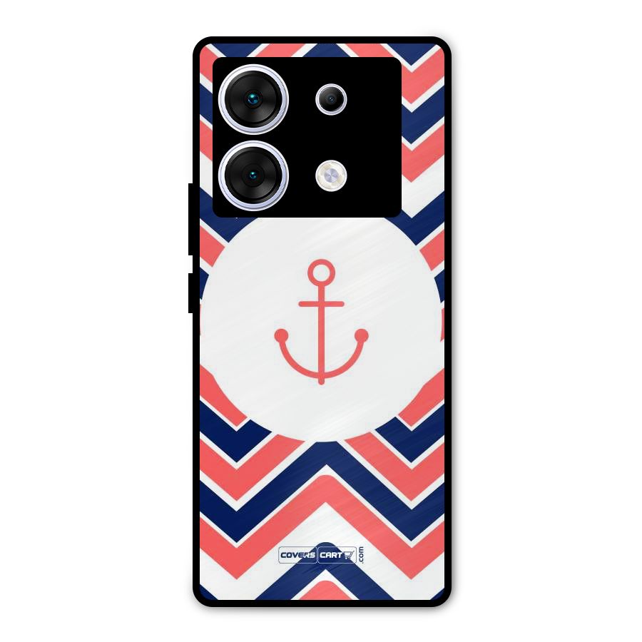 Anchor Zig Zag Metal Back Case for Infinix Zero 30 5G