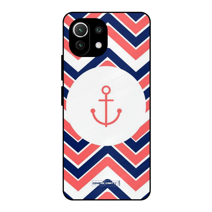 Anchor Zig Zag Metal Back Case for Mi 11 Lite