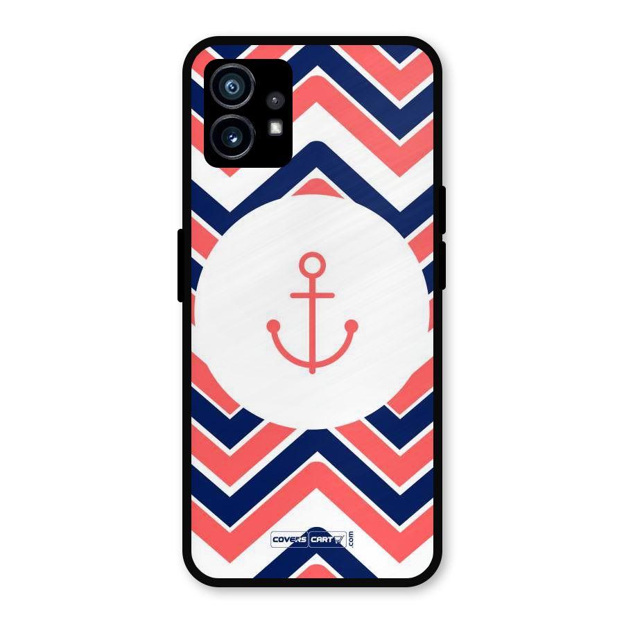 Anchor Zig Zag Metal Back Case for Nothing Phone 1