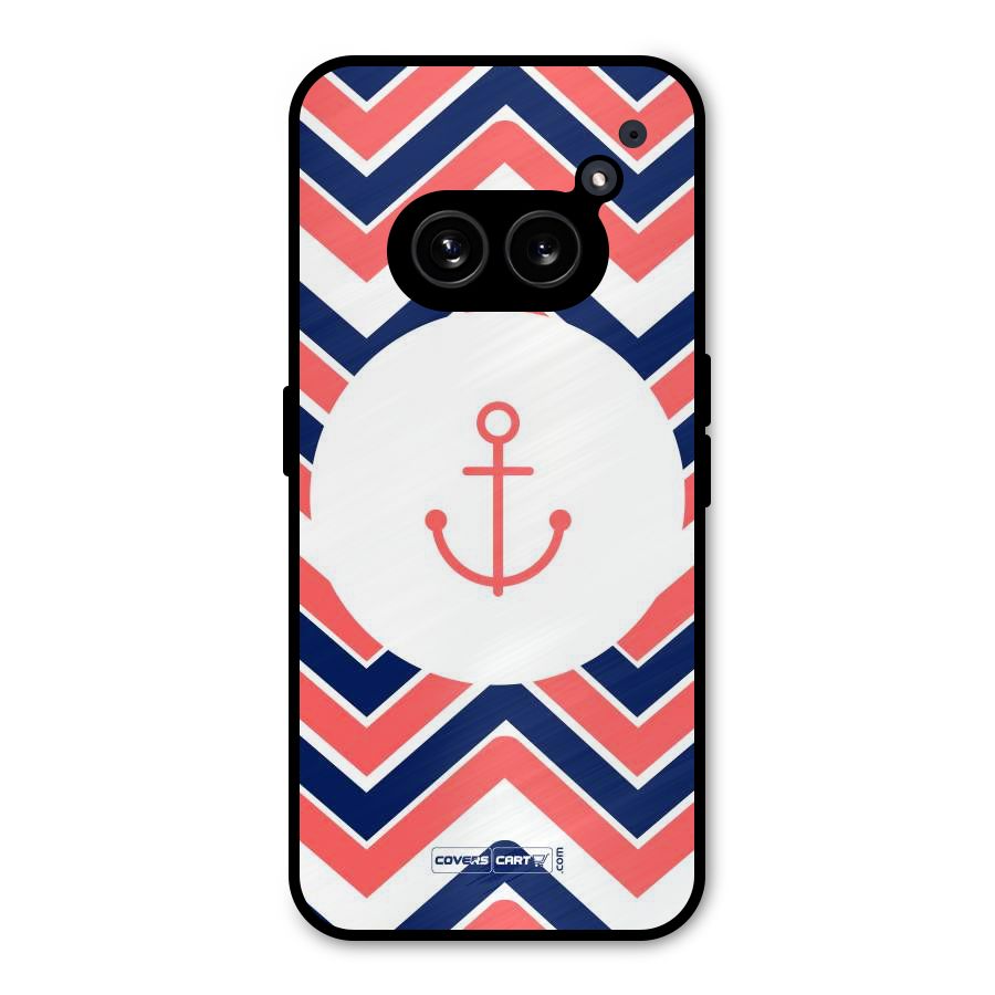 Anchor Zig Zag Metal Back Case for Nothing Phone 2a Plus