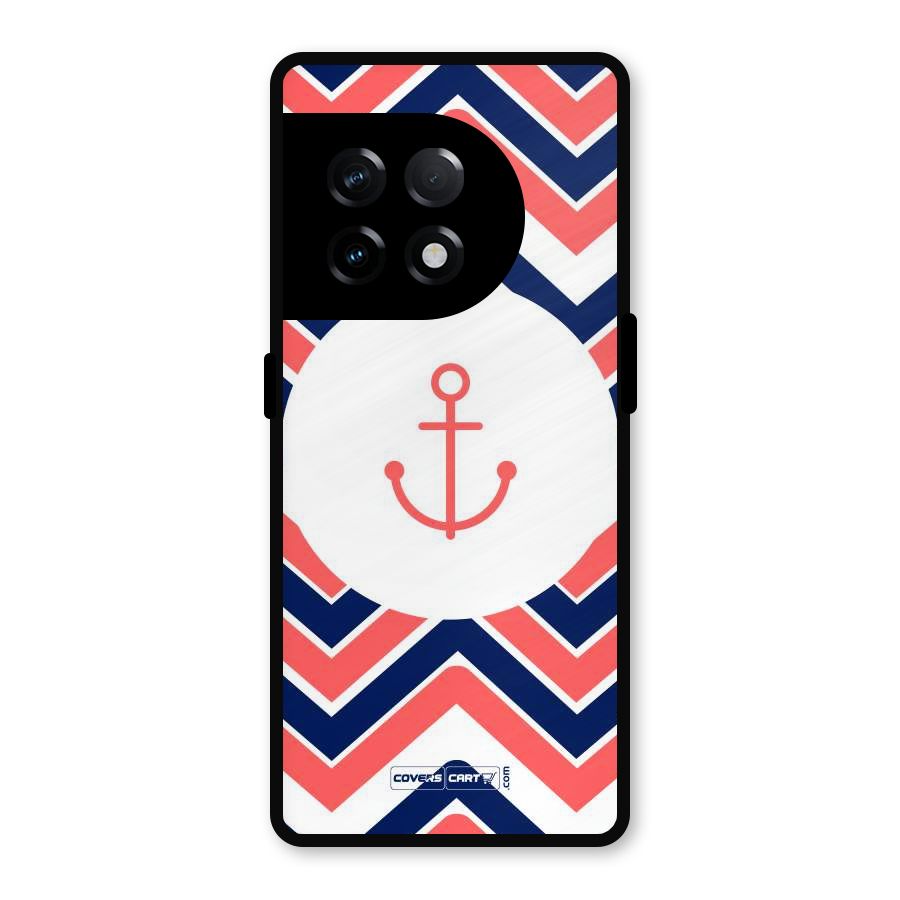 Anchor Zig Zag Metal Back Case for OnePlus 11R