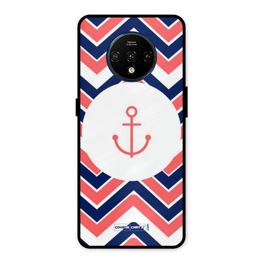 Anchor Zig Zag Metal Back Case for OnePlus 7T