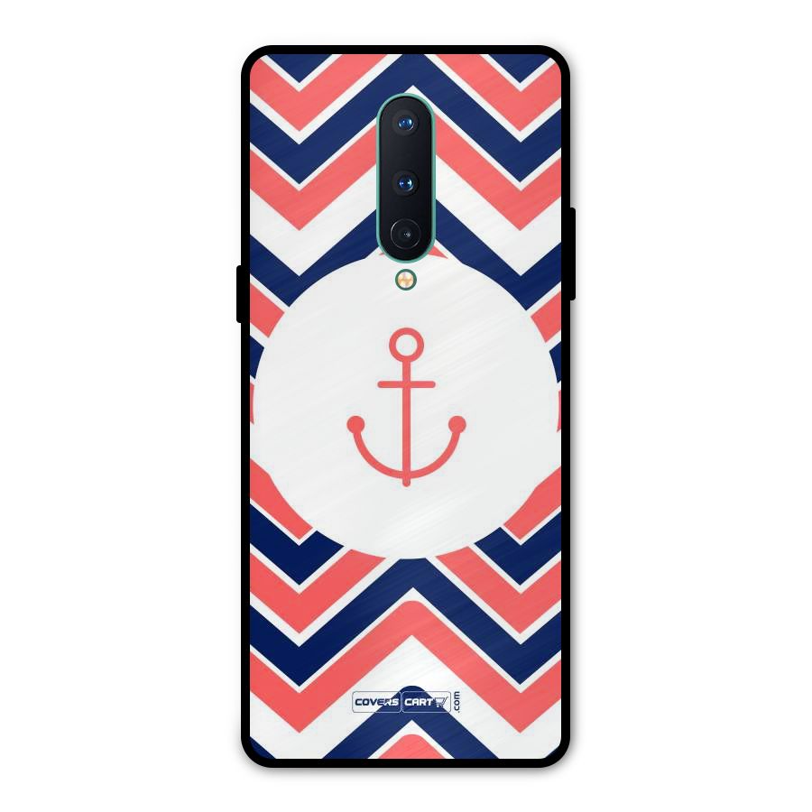 Anchor Zig Zag Metal Back Case for OnePlus 8