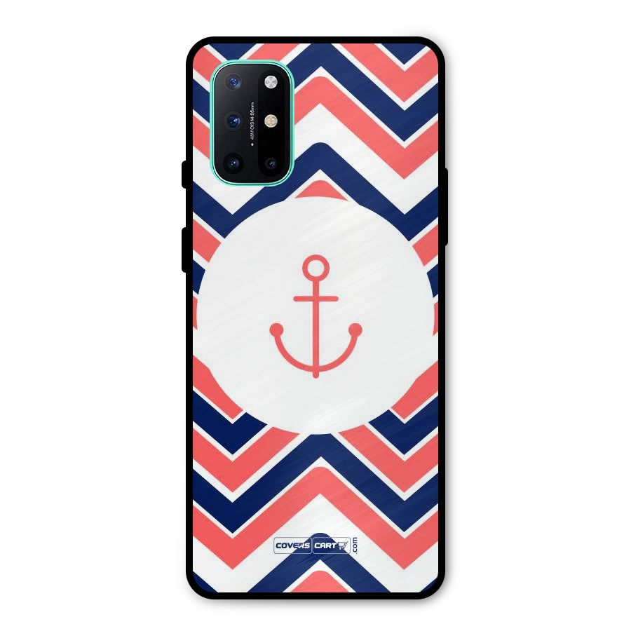 Anchor Zig Zag Metal Back Case for OnePlus 8T