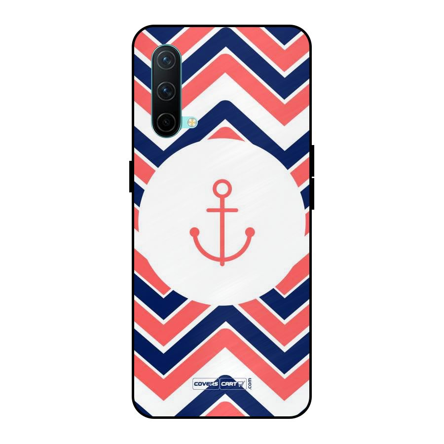 Anchor Zig Zag Metal Back Case for OnePlus Nord CE 5G