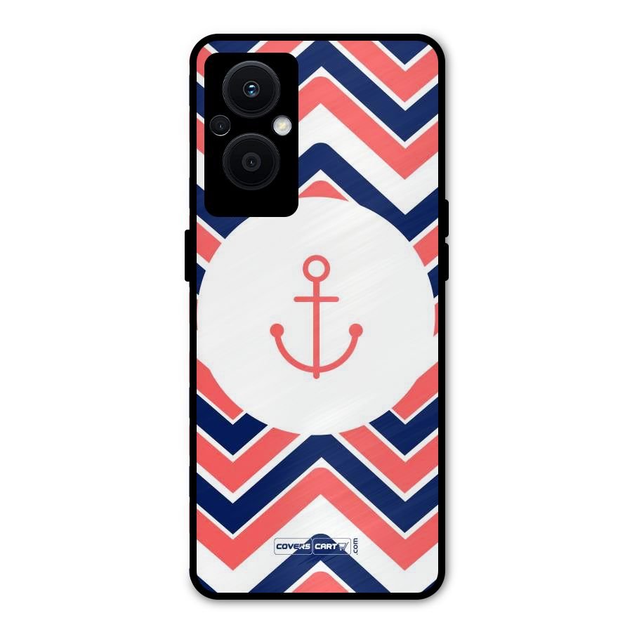 Anchor Zig Zag Metal Back Case for Oppo F21s Pro 5G