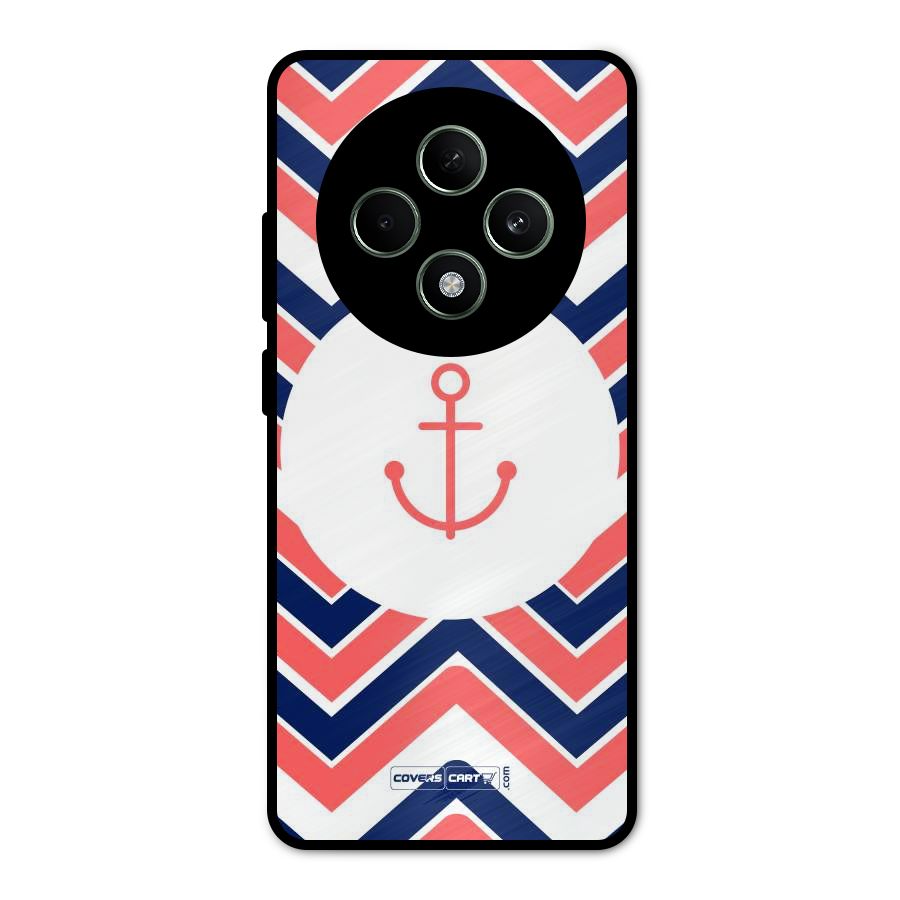 Anchor Zig Zag Metal Back Case for Oppo F27