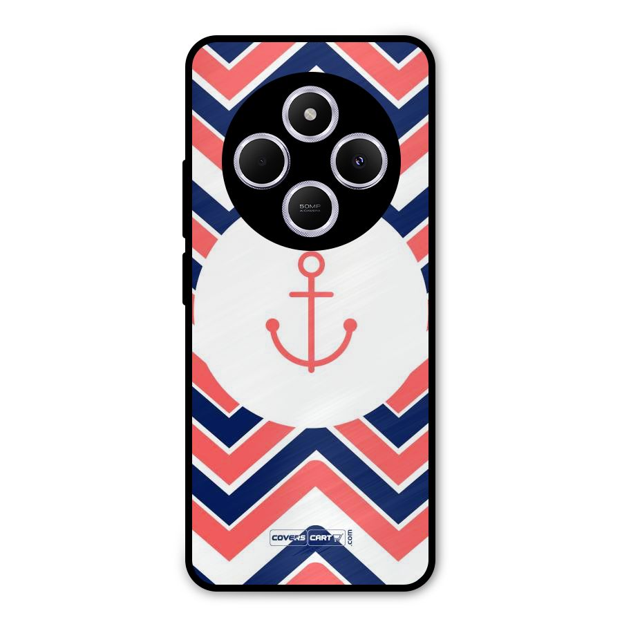 Anchor Zig Zag Metal Back Case for Poco C75 5G