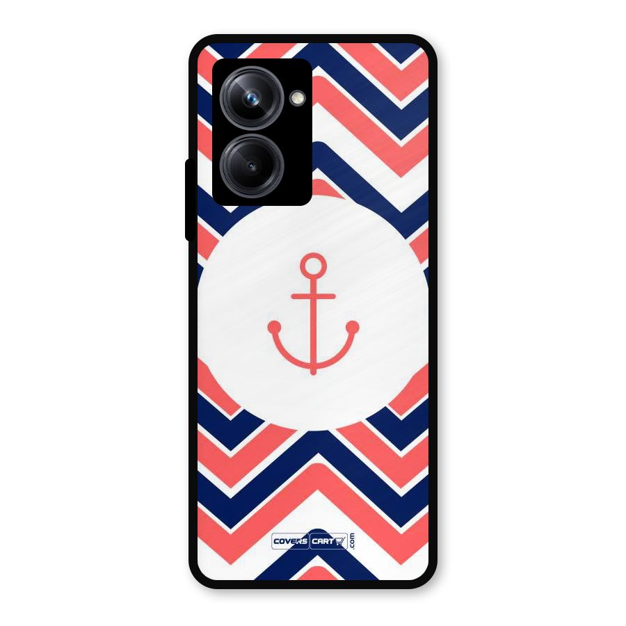 Anchor Zig Zag Metal Back Case for Realme 10 Pro