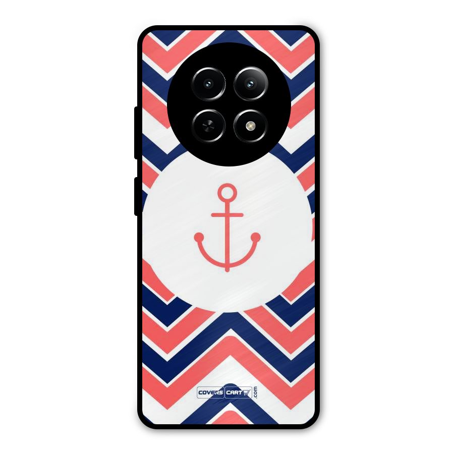 Anchor Zig Zag Metal Back Case for Realme 13