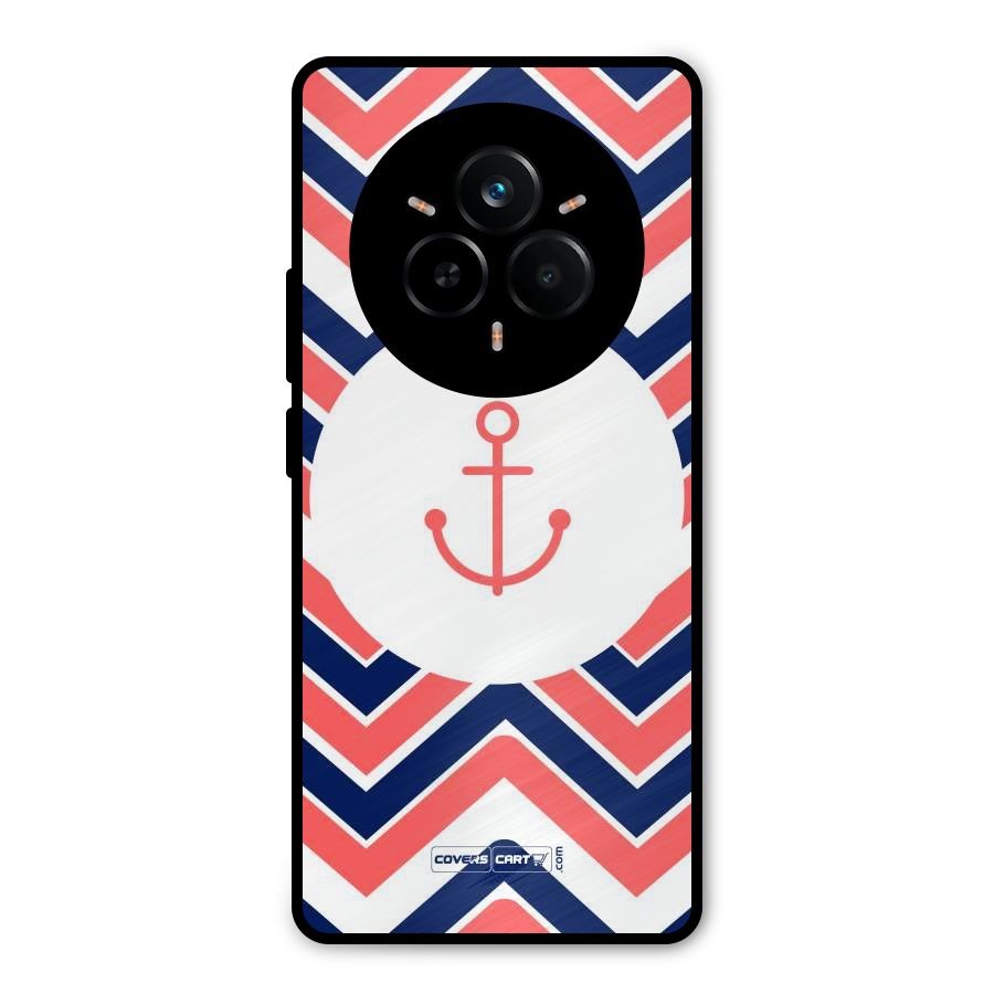 Anchor Zig Zag Metal Back Case for Realme 14 Pro