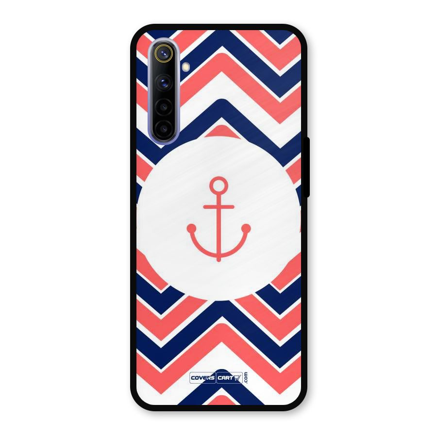 Anchor Zig Zag Metal Back Case for Realme 6i