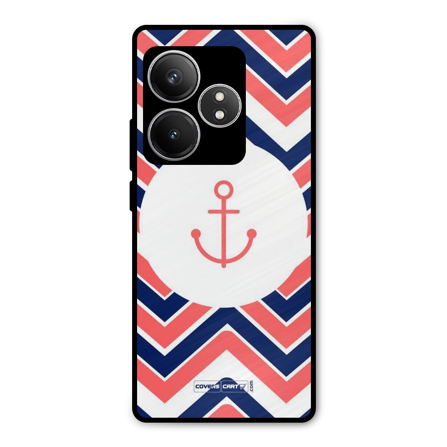 Anchor Zig Zag Metal Back Case for Realme GT 6T