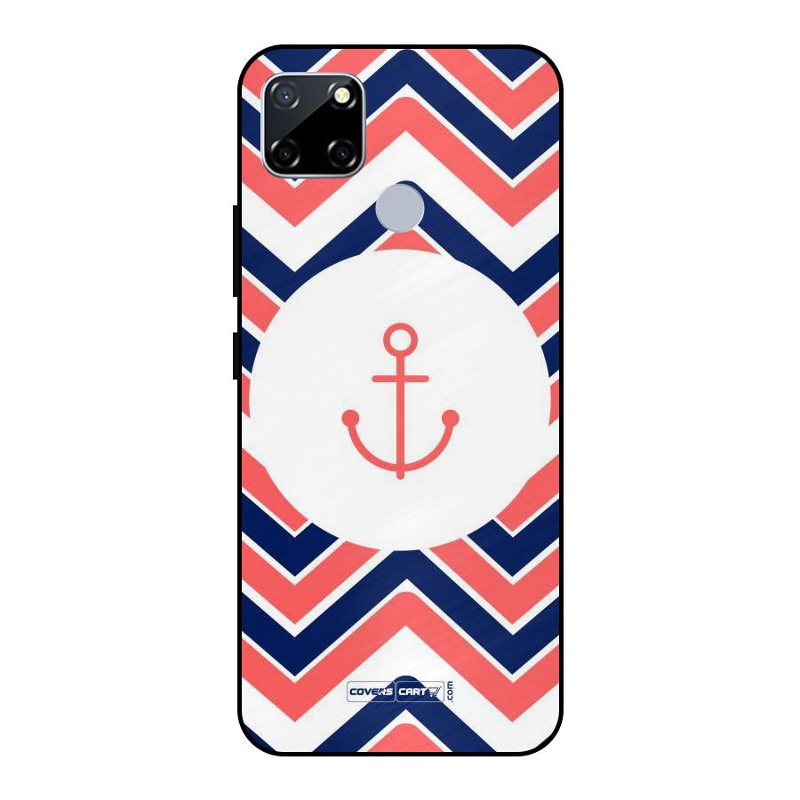 Anchor Zig Zag Metal Back Case for Realme Narzo 30A