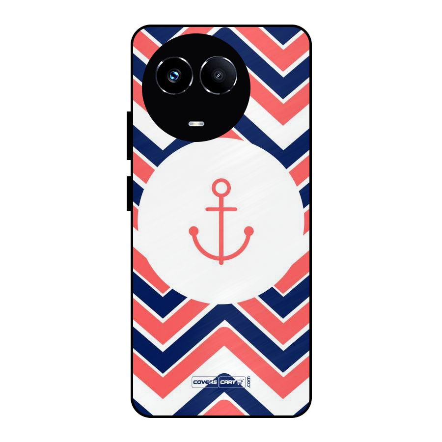 Anchor Zig Zag Metal Back Case for Realme Narzo 60X