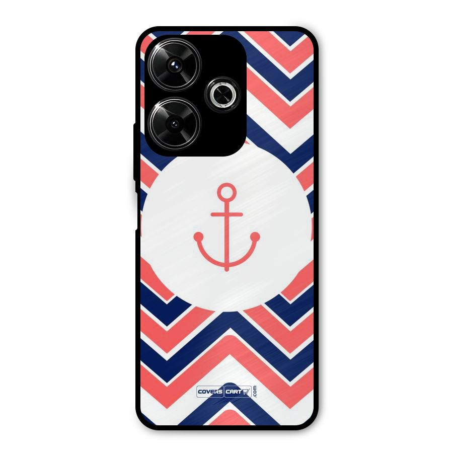 Anchor Zig Zag Metal Back Case for Redmi 13 5G