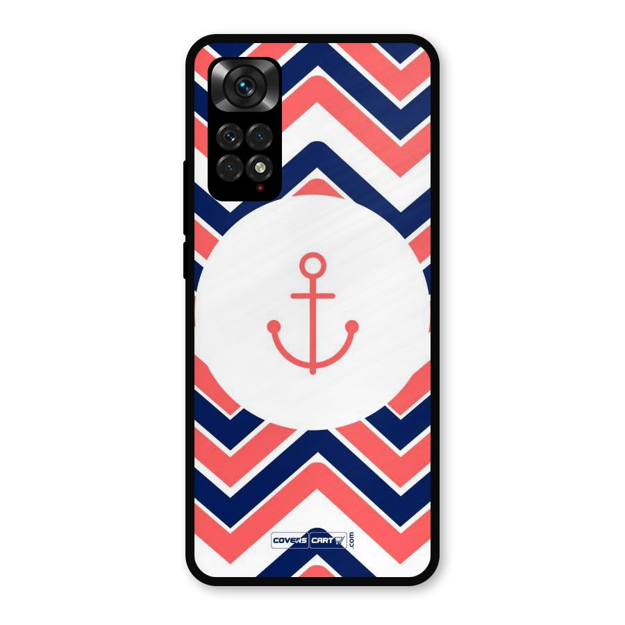 Anchor Zig Zag Metal Back Case for Redmi Note 11s
