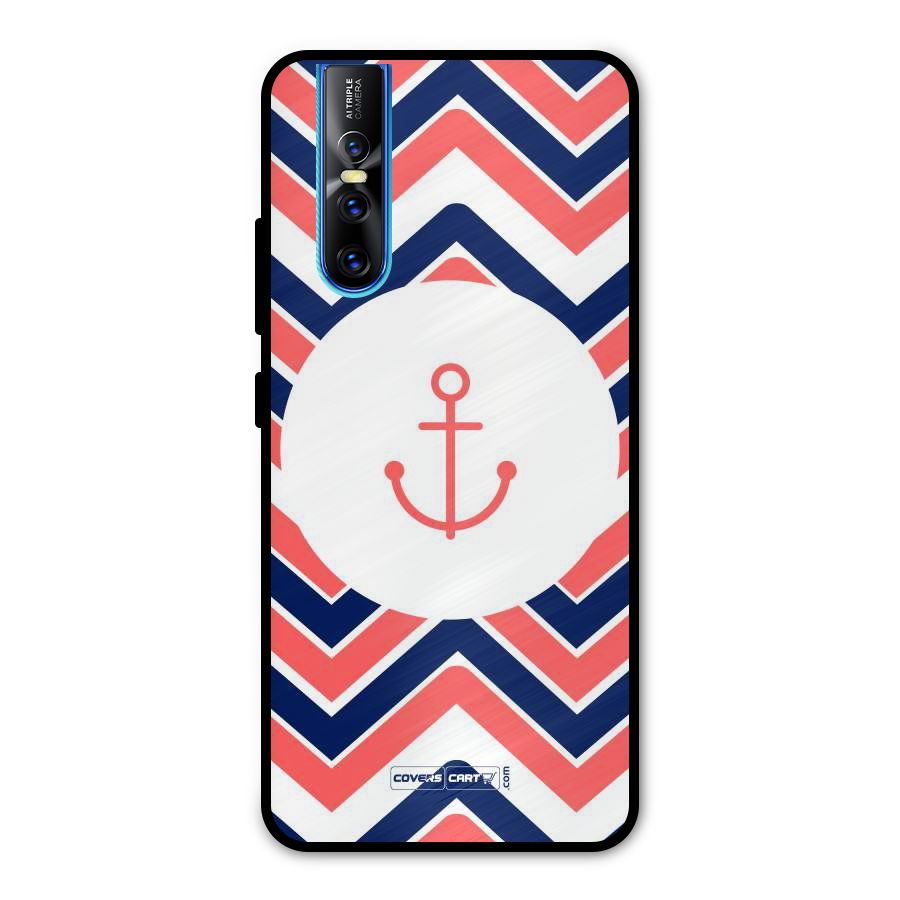 Anchor Zig Zag Metal Back Case for Vivo V15 Pro