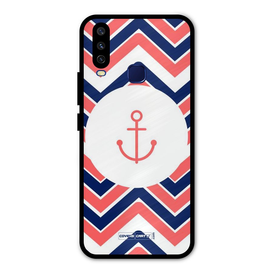 Anchor Zig Zag Metal Back Case for Vivo V17