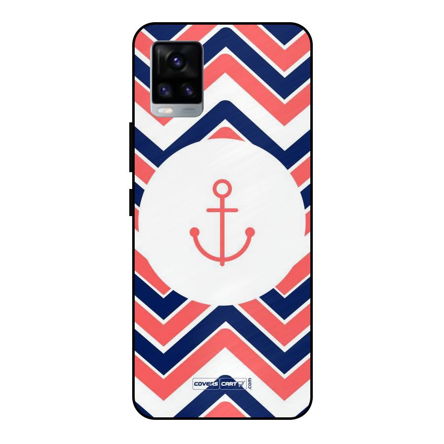 Anchor Zig Zag Metal Back Case for Vivo V20 2021