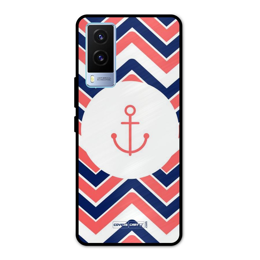 Anchor Zig Zag Metal Back Case for Vivo V21e 5G