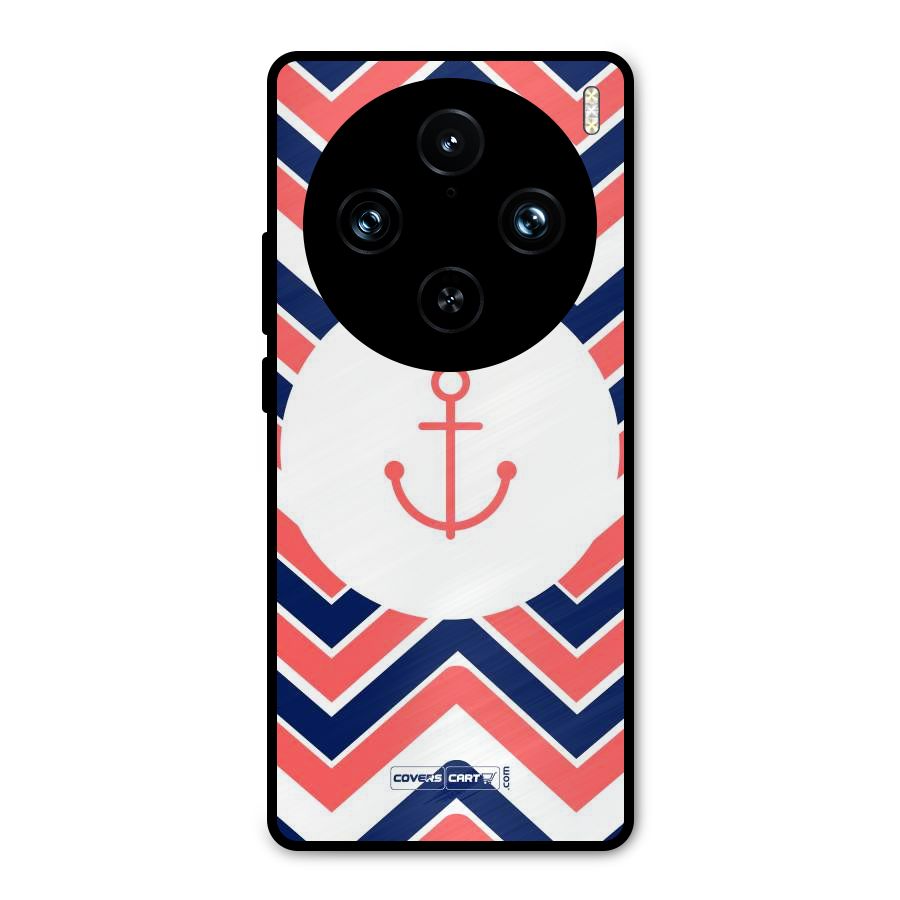 Anchor Zig Zag Metal Back Case for Vivo X100 Pro