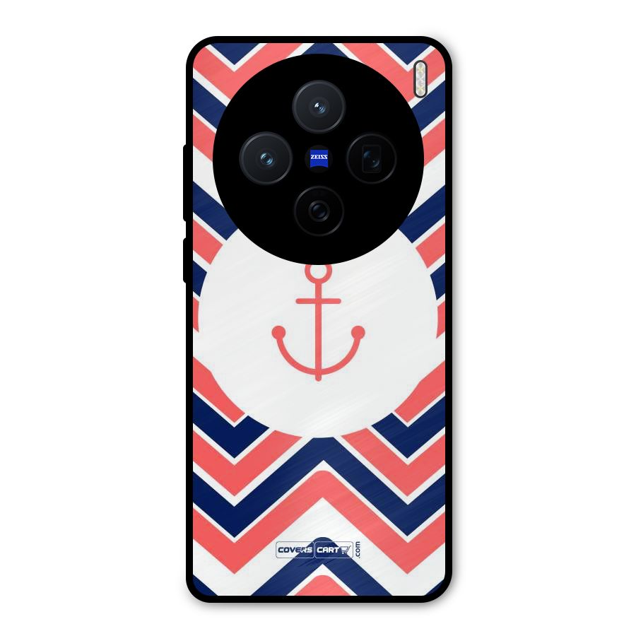 Anchor Zig Zag Metal Back Case for Vivo X200
