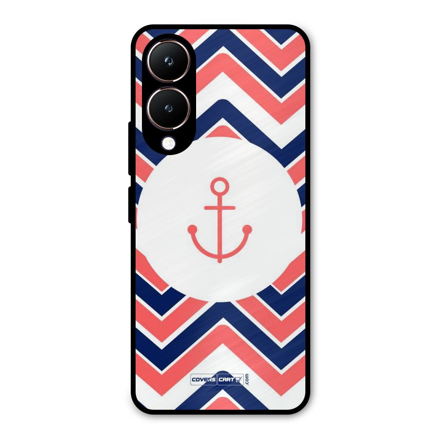 Anchor Zig Zag Metal Back Case for Vivo Y28