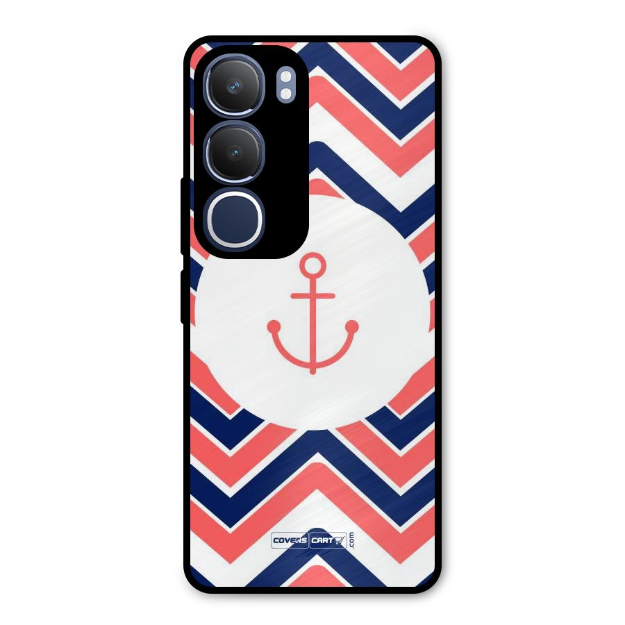 Anchor Zig Zag Metal Back Case for Vivo Y29