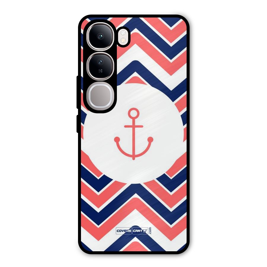 Anchor Zig Zag Metal Back Case for Vivo Y300