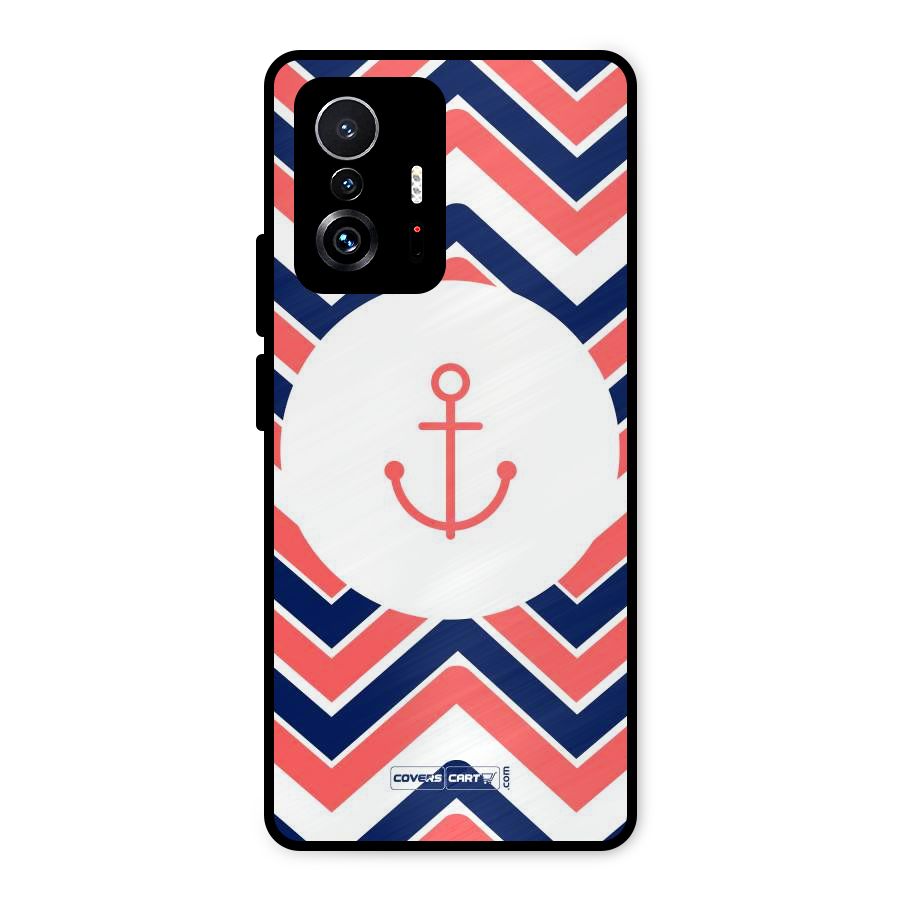 Anchor Zig Zag Metal Back Case for Xiaomi 11T Pro