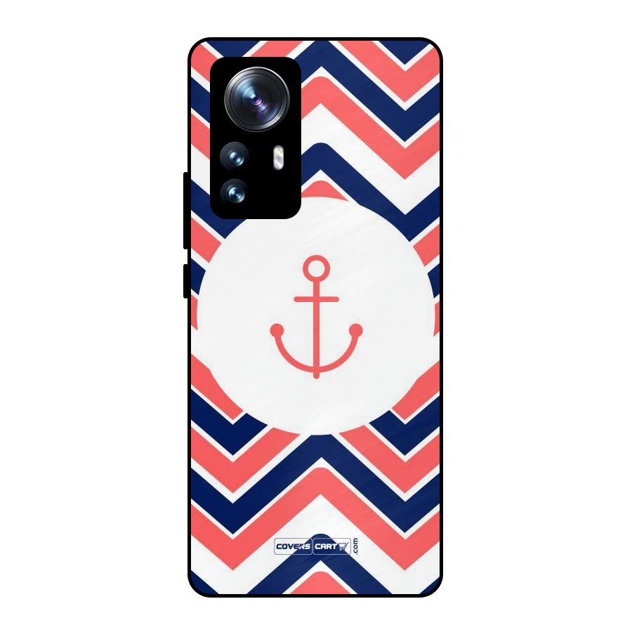 Anchor Zig Zag Metal Back Case for Xiaomi 12 Pro