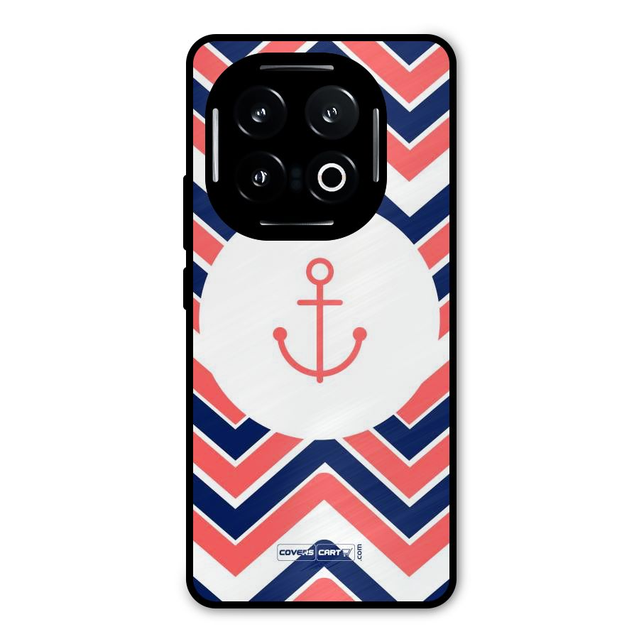 Anchor Zig Zag Metal Back Case for iQOO 13