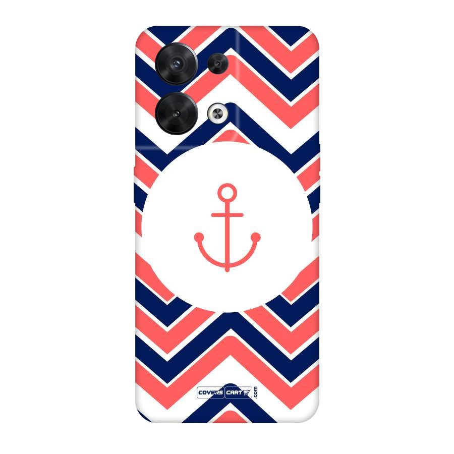 Anchor Zig Zag Original Polycarbonate Back Case for Oppo Reno8 5G