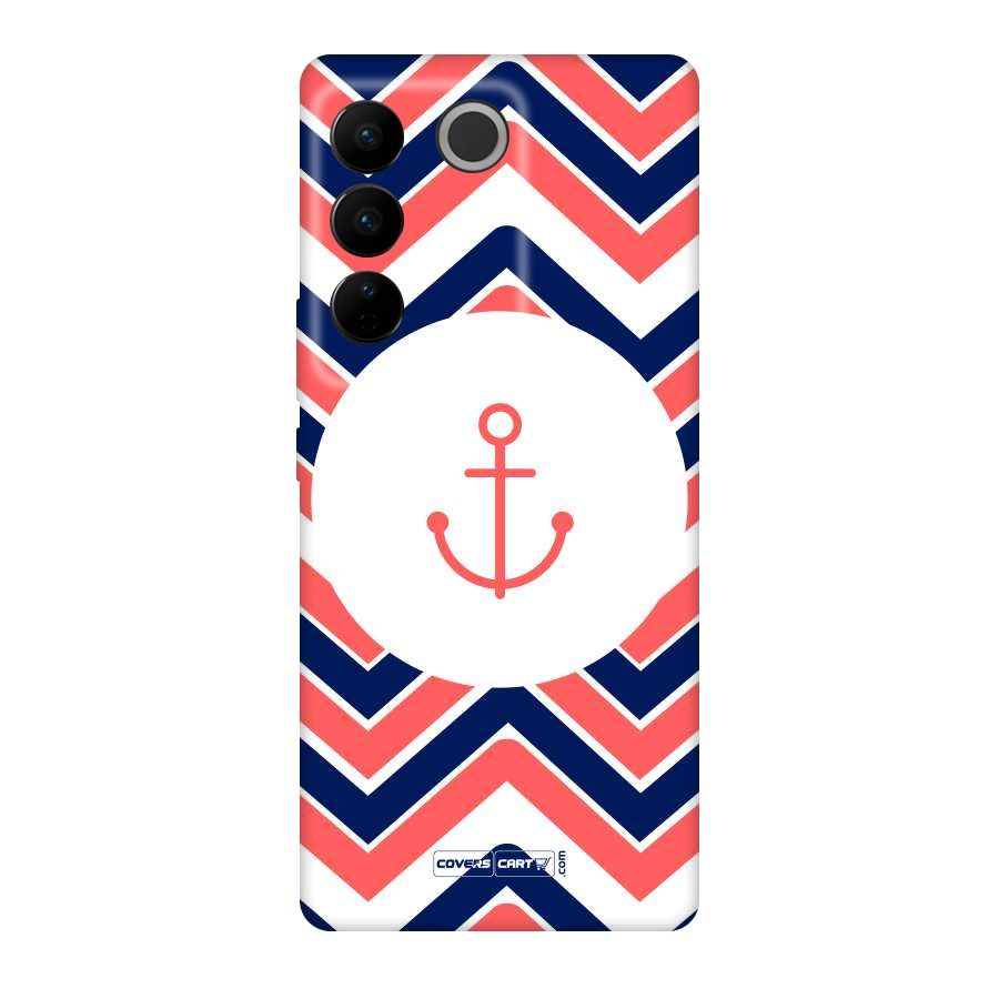 Anchor Zig Zag Original Polycarbonate Back Case for Vivo V27