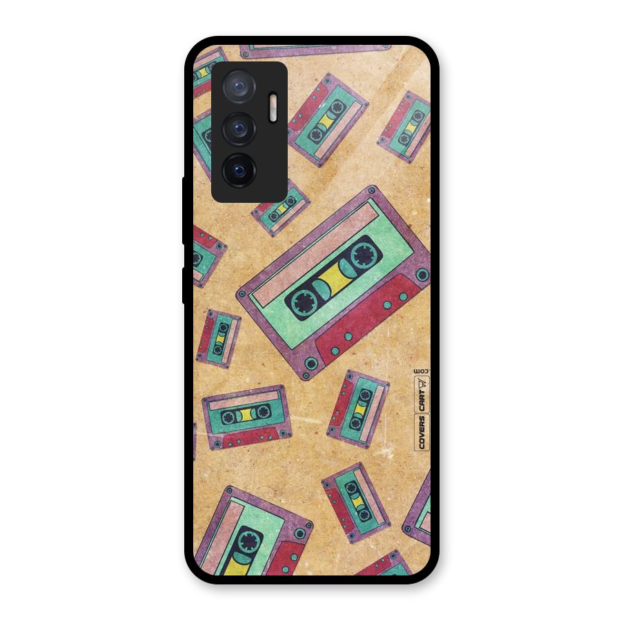 Ancient Cassettes Glass Back Case for Vivo V23e