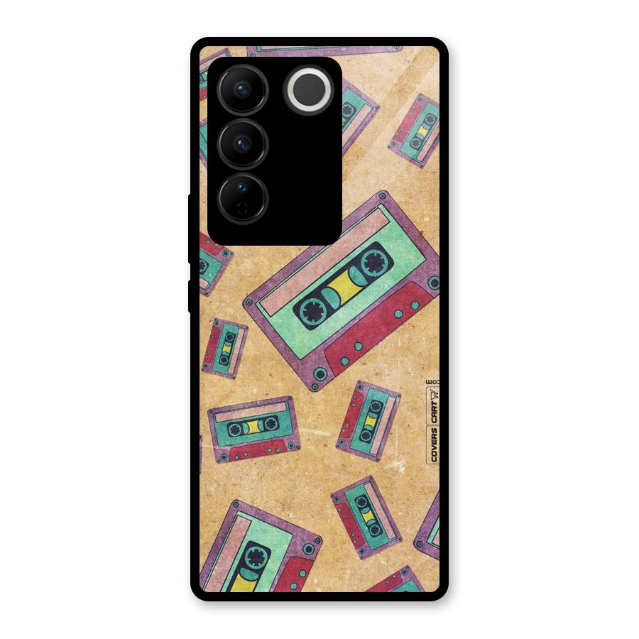 Ancient Cassettes Glass Back Case for Vivo V27