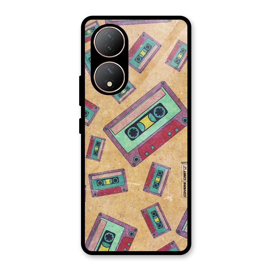 Ancient Cassettes Glass Back Case for Vivo Y100A