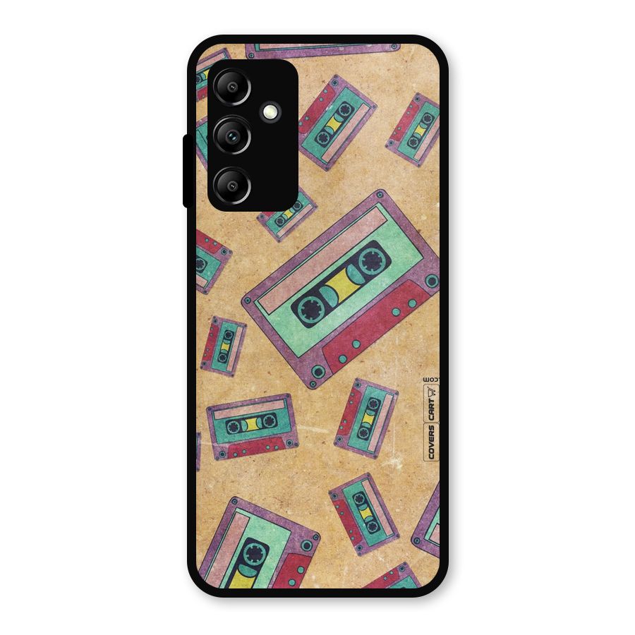 Ancient Cassettes Metal Back Case for Galaxy A14 5G